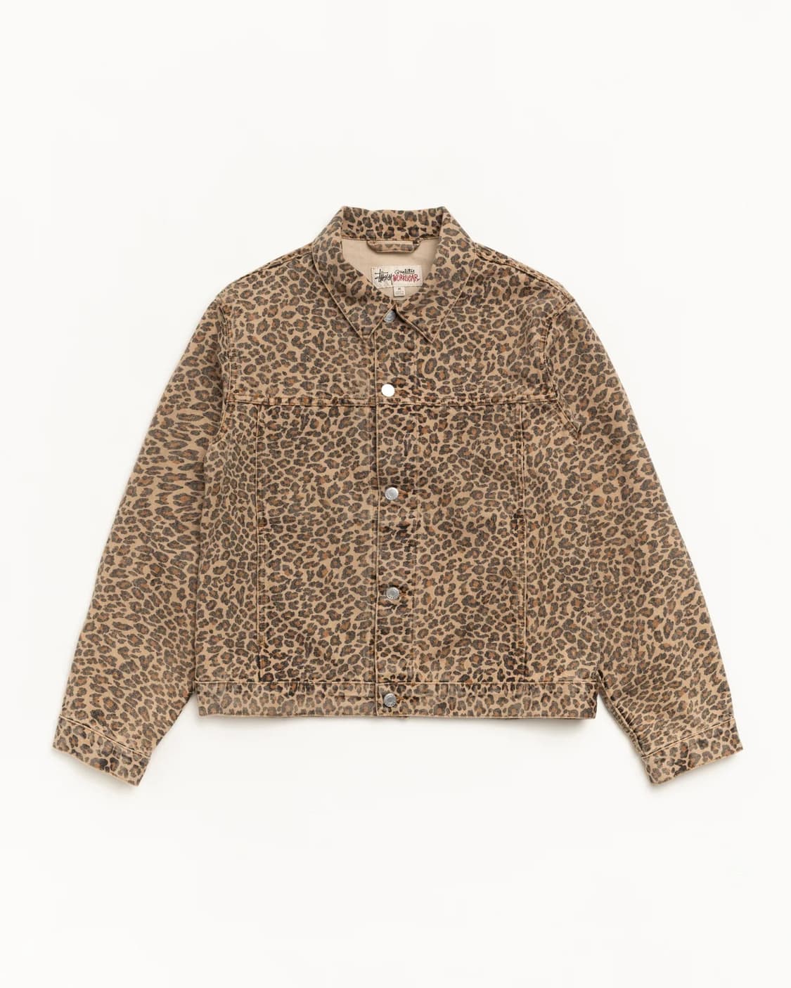 스투시 데님 트러커 자켓 레오파드 상품이미지1