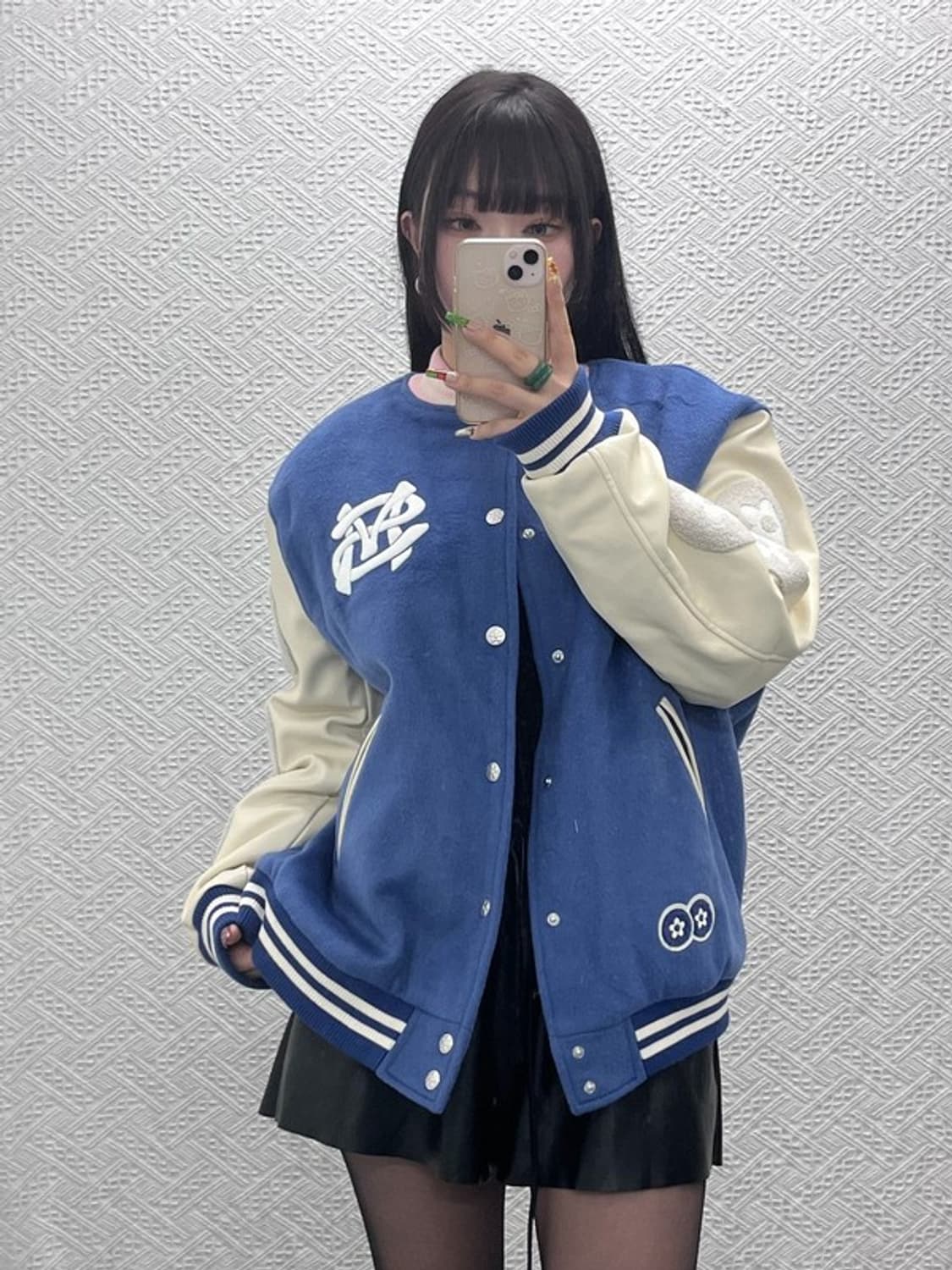 반디더핑크 X SM 엔터테이먼트 아티스트 바시티 자켓 XL C09574 상품이미지2