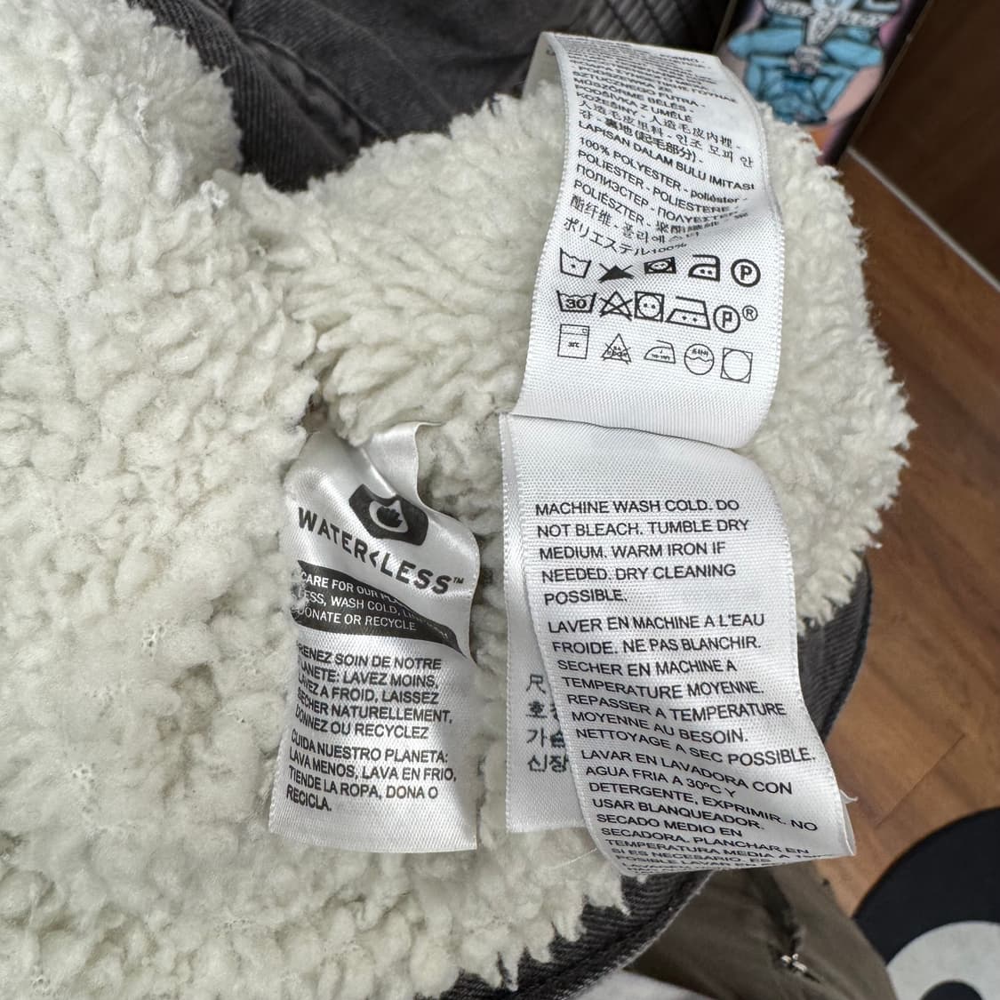 리바이스 타입 3 실버탭 쉐르파 흑청 데님 트러커 자켓 상품이미지7