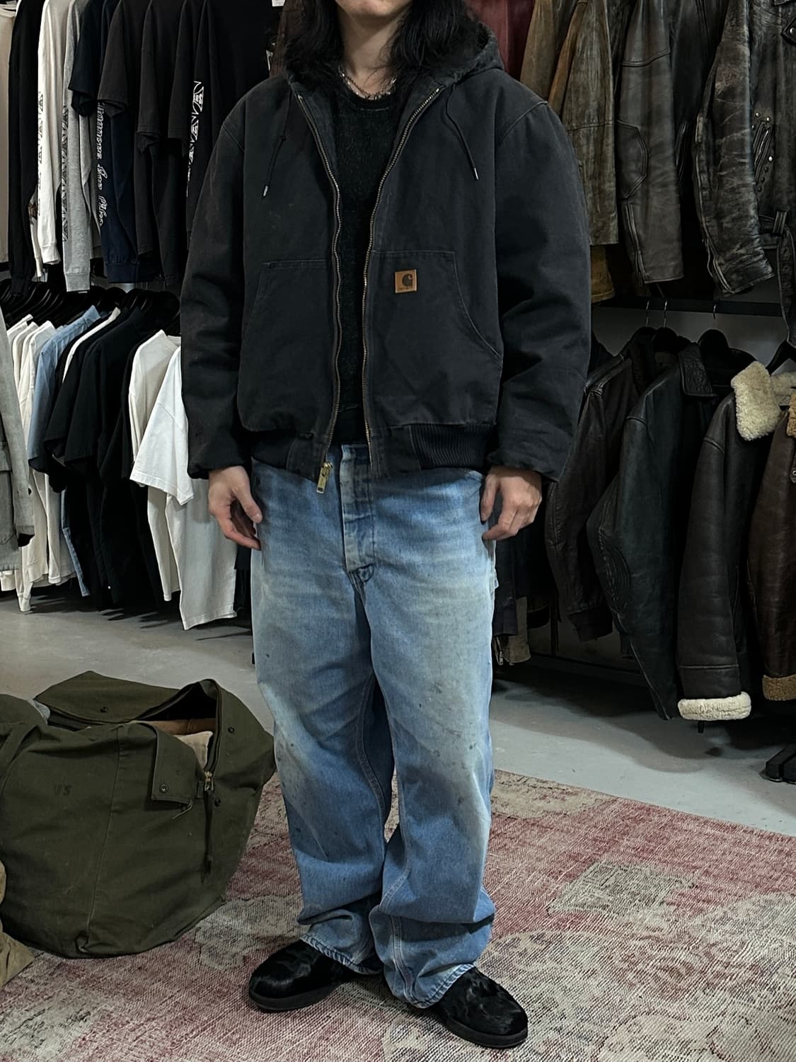 00's OG 칼하트 J130 액티브 자켓 칼하트 BLK 아이유 상품이미지2