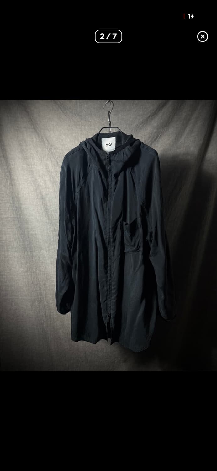 Y-3 cupro oversized hooded zip up 상품이미지2
