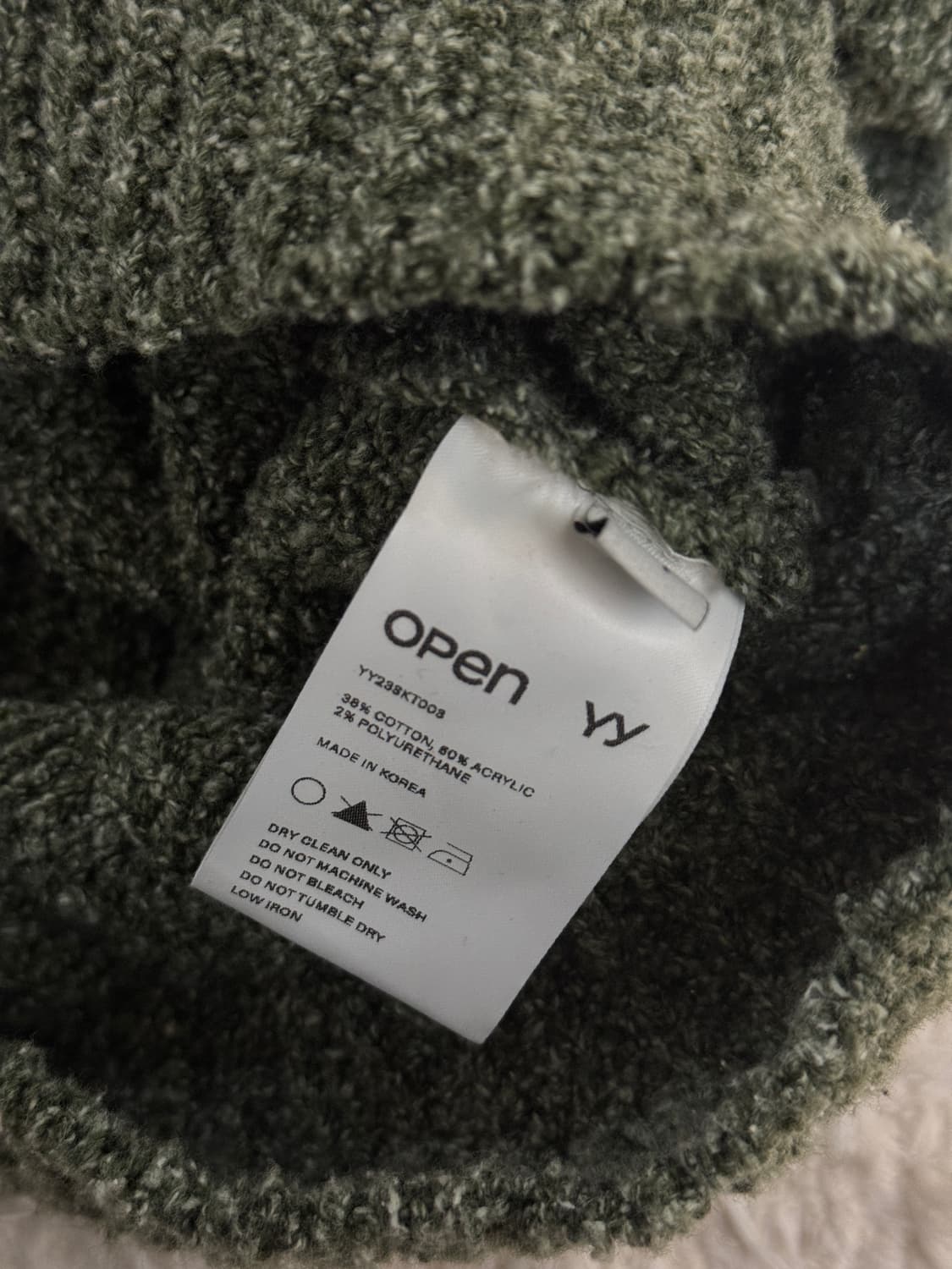 오픈와이와이 하프집업 니트 open yy 상품이미지4