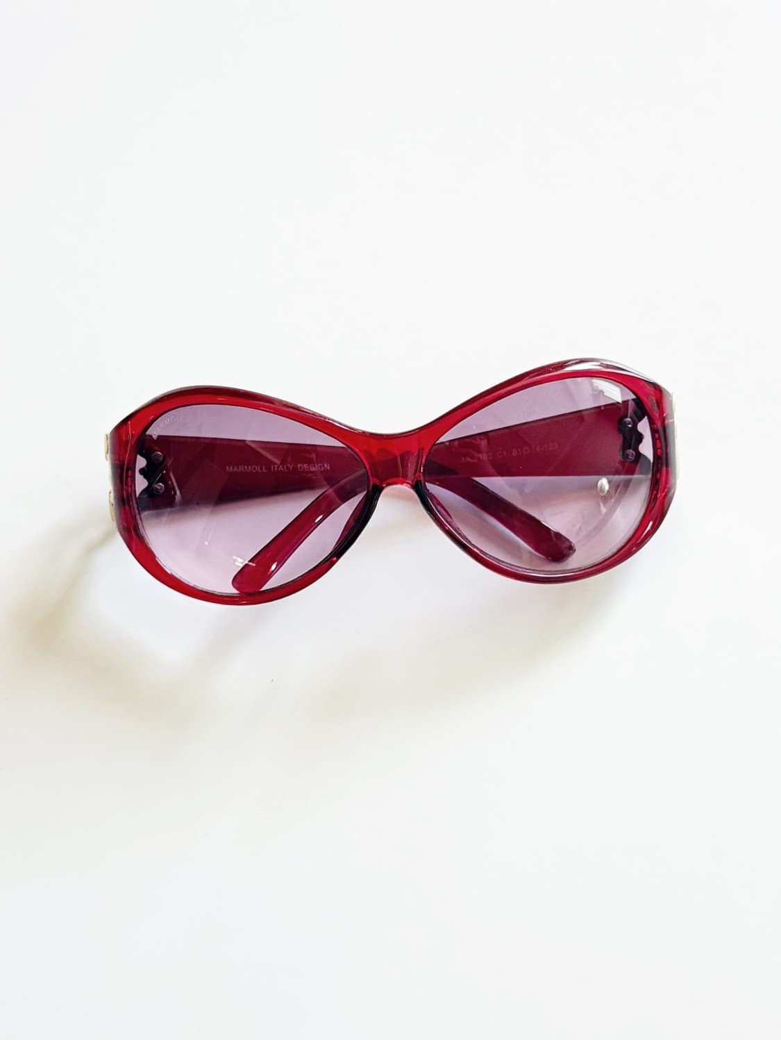 90s MARMOLL 볼드 오벌 프레임 틴트 빈티지 선글라스 상품이미지2