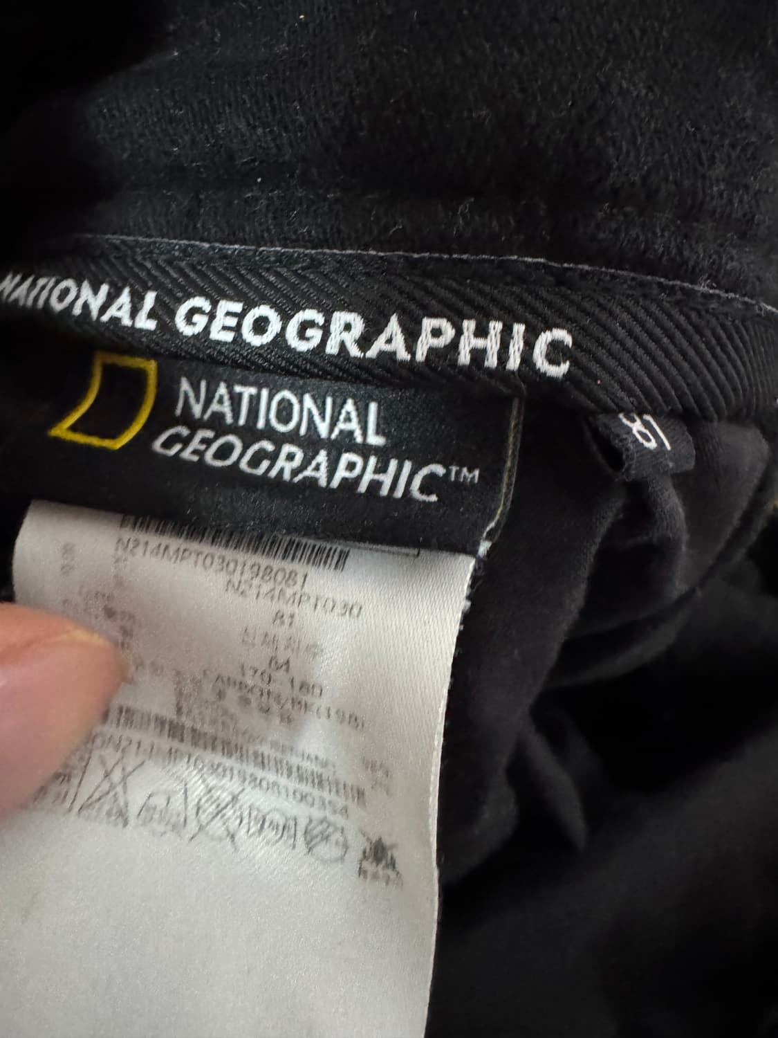 내셔널지오그래픽 21년도 블랙 카고 조거팬츠 33인치 상품이미지6