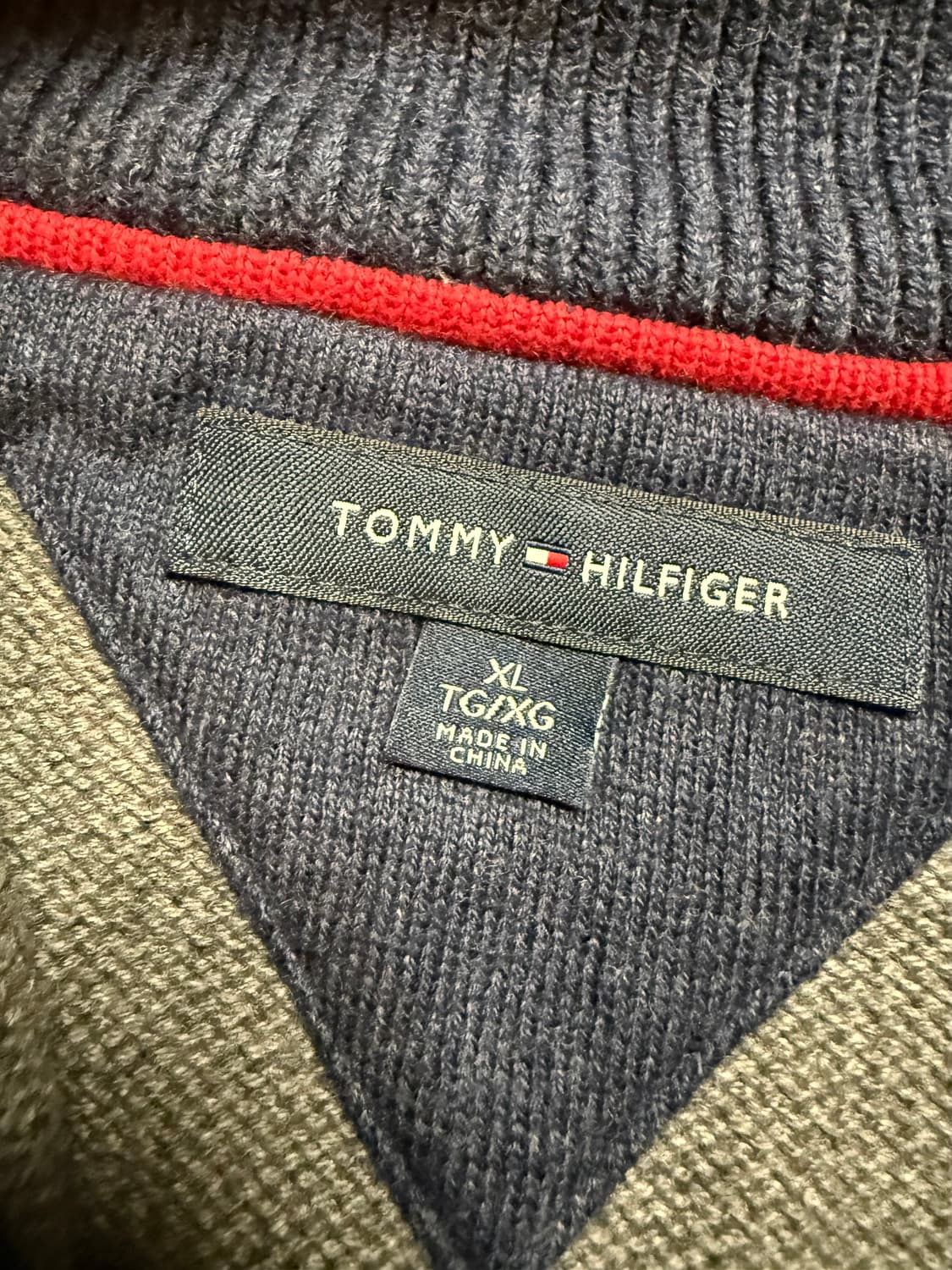 (XL) 타미힐피거 하프집업 코튼니트 상품이미지3