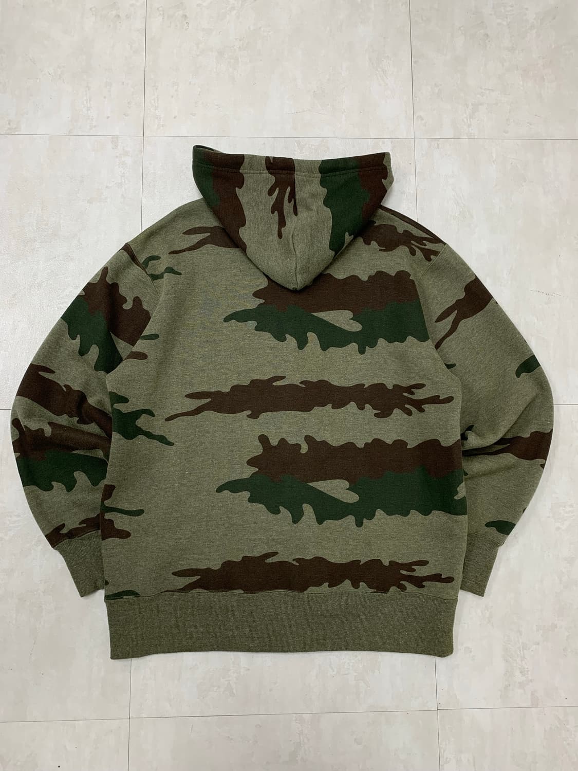 카모 패턴 카키 후드집업 #134 상품이미지7