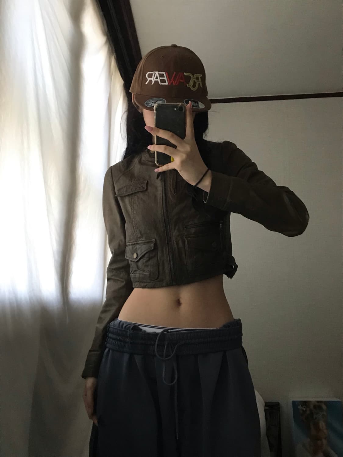 빈티지 넥버클디테일 레더자켓 상품이미지1