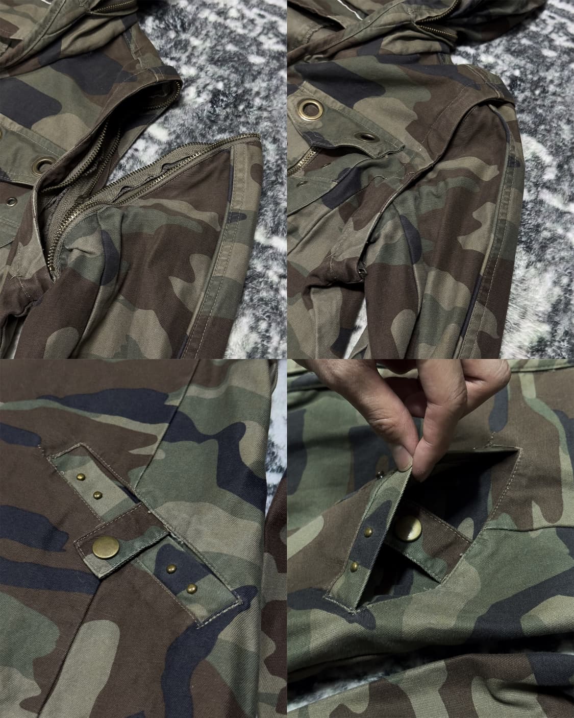 {Six-Star} Zipper Camo Utility Jacket 상품이미지8
