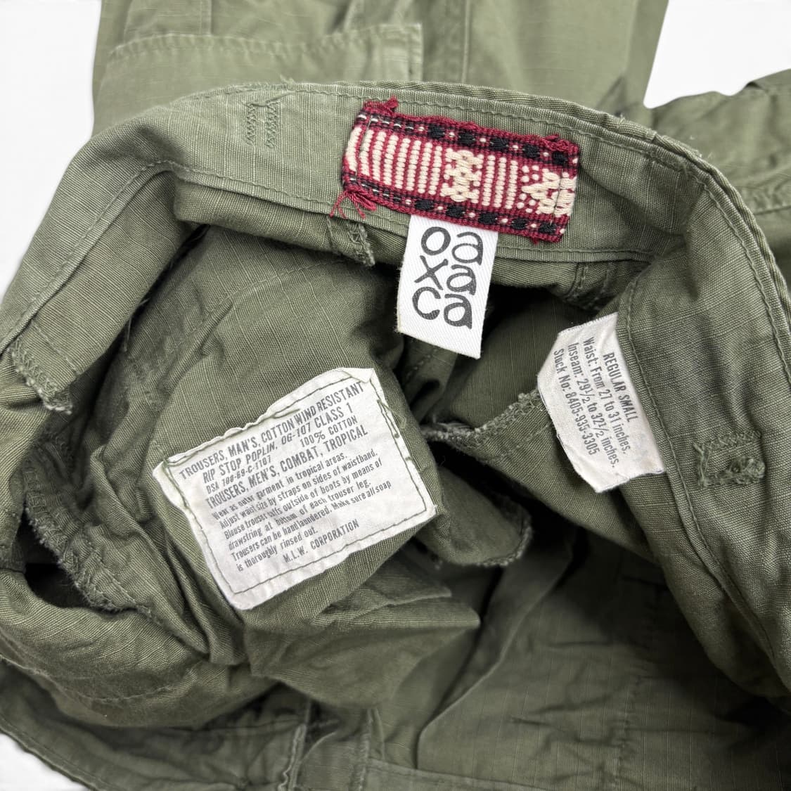 Oaxaca 60's US Army 정글 퍼티그 팬츠 상품이미지8