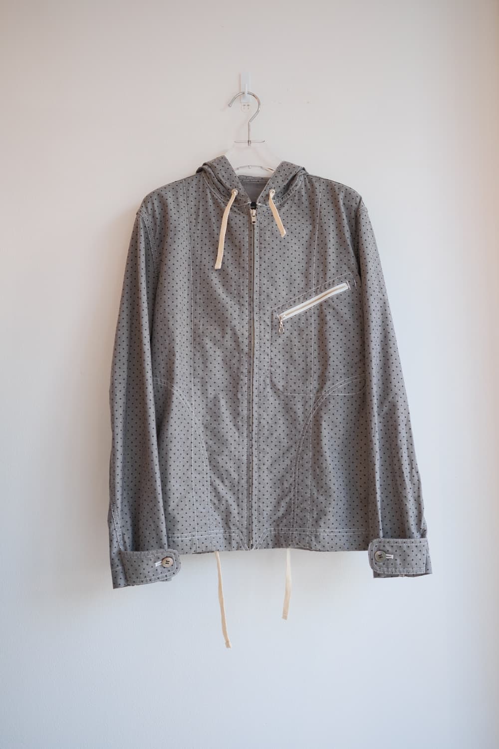 Dot pocket hood zip-up jacket 상품이미지5