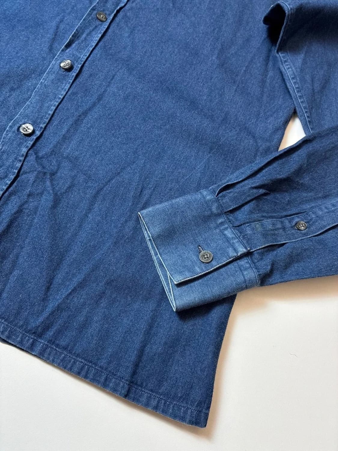 입생로랑 00's 자수 로고 데님 셔츠 PN8337 상품이미지5
