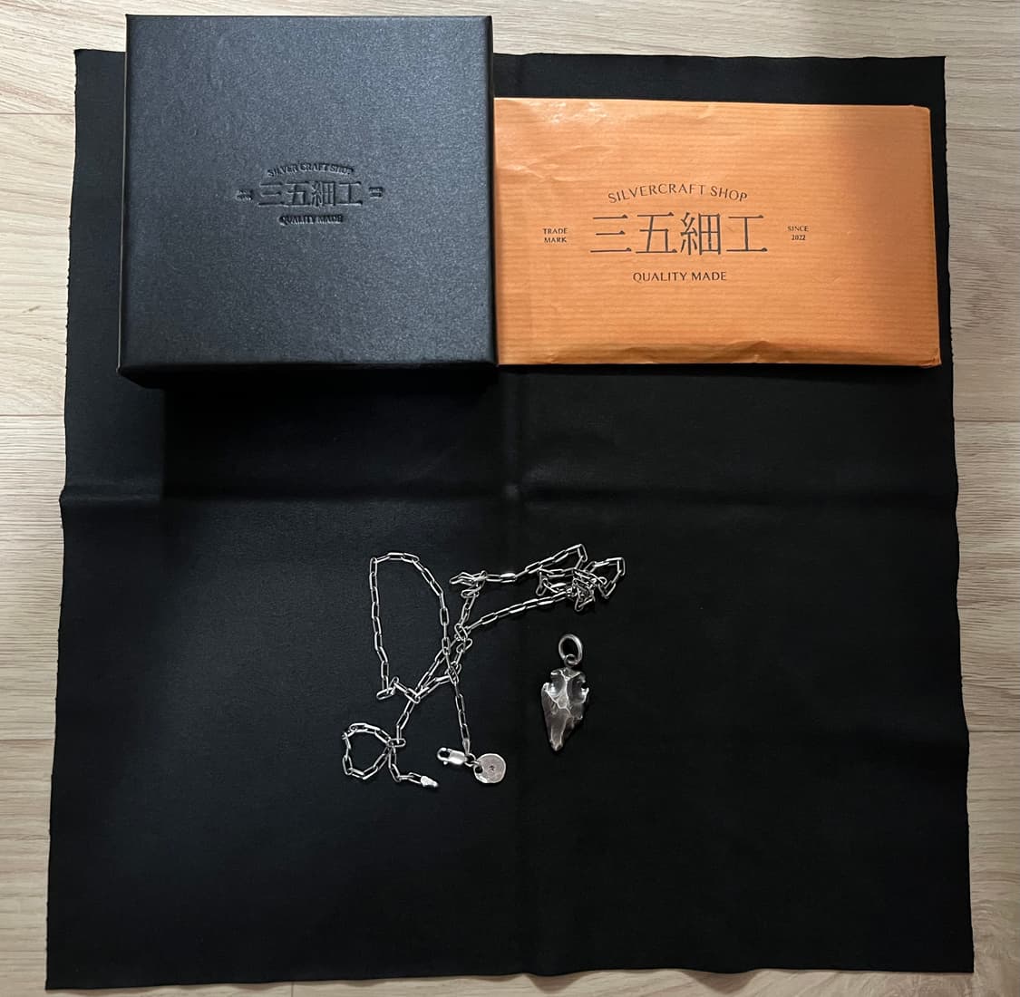 삼오세공 화살촉 펜던트+체인(60cm) 풀세트 새 상품 상품이미지7