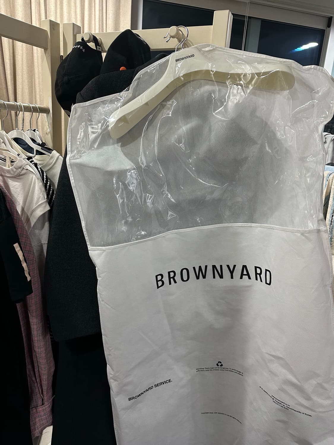 브라운야드 더블 브레스티드 코트 24fw 차콜 4 상품이미지2