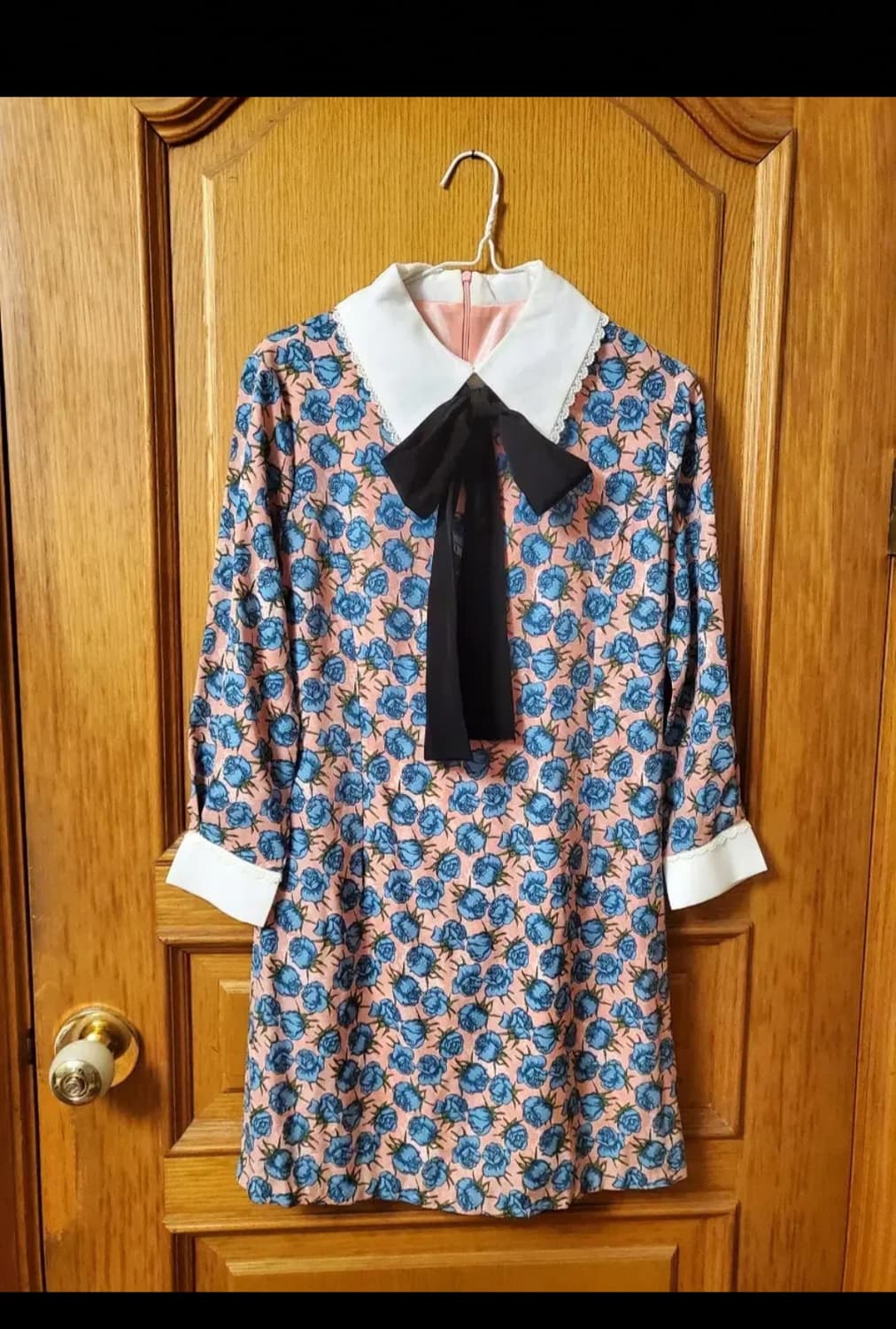 빈티지 블루로즈 원피스 상품이미지1