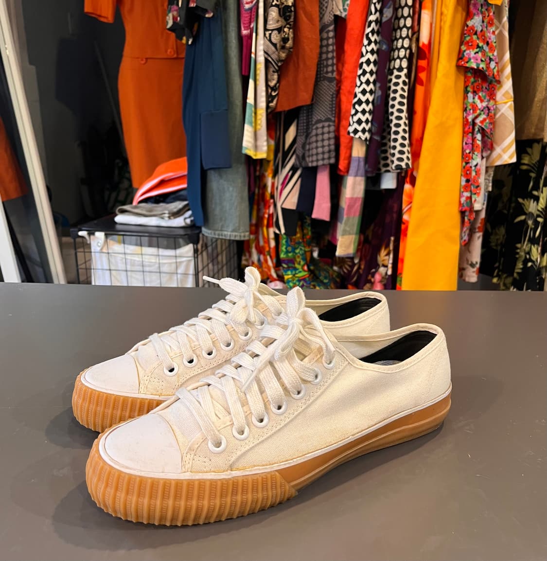 피에프 플라이어스 캔버스 로우 스니커즈 아이보리 (285mm) 상품이미지1