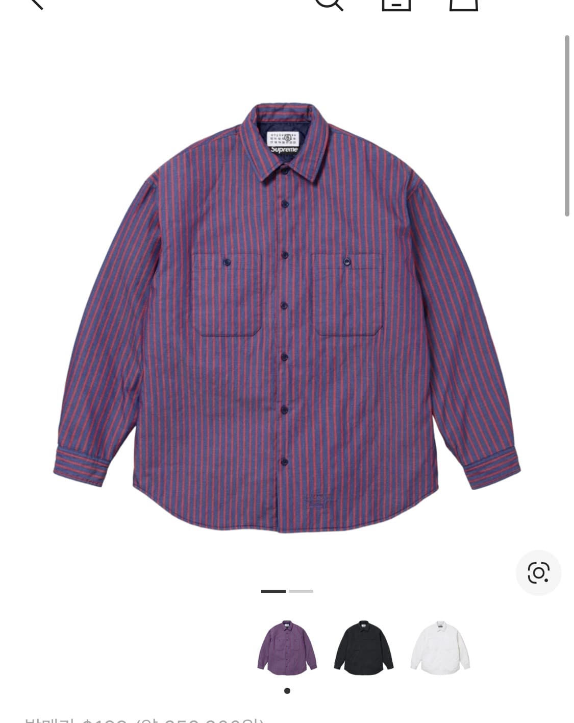 슈프림 mm6 마르지엘라 패디드 셔츠 상품이미지1