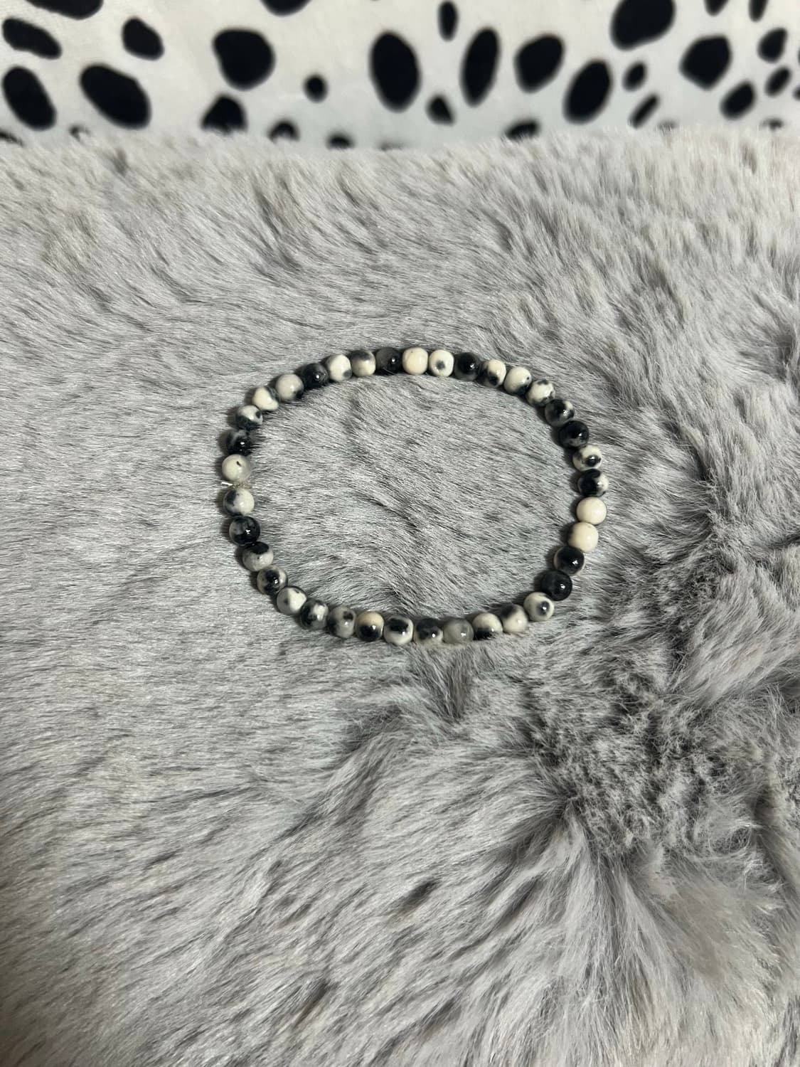 밀크카우 젖소무늬 비즈 팔찌 상품이미지1