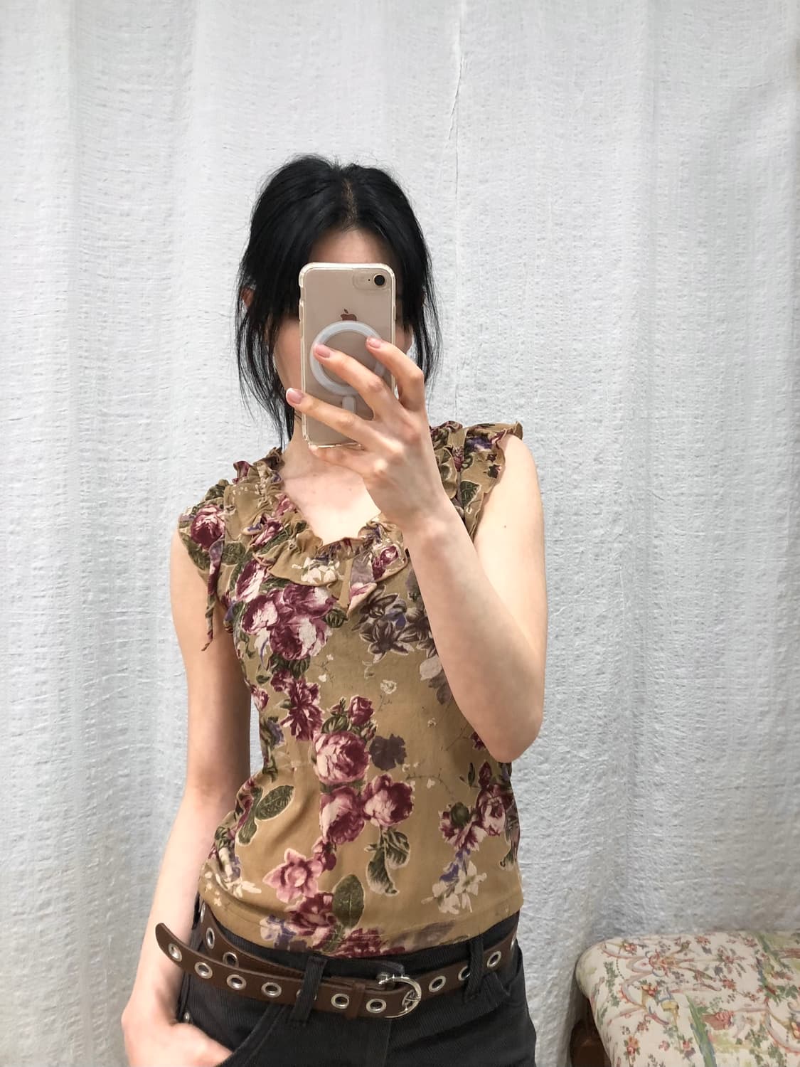floral frill blouse 상품이미지5