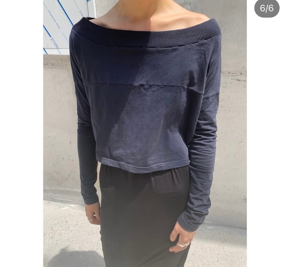 빈티지 프라다 네이비 크롭 탑  상품이미지6