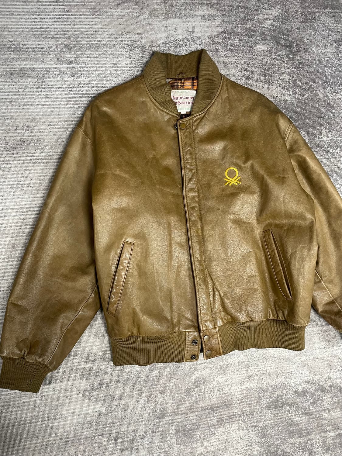 91년 생산 베네통 A2타입 가죽자켓 상품이미지10