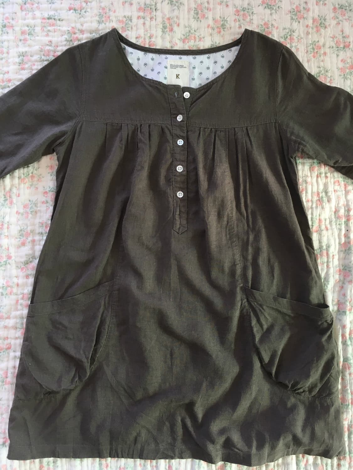 빈티지 브라운 모리 블라우스 1038 y2k 스트릿 갸루 펑키 일본빈티지 상품이미지1