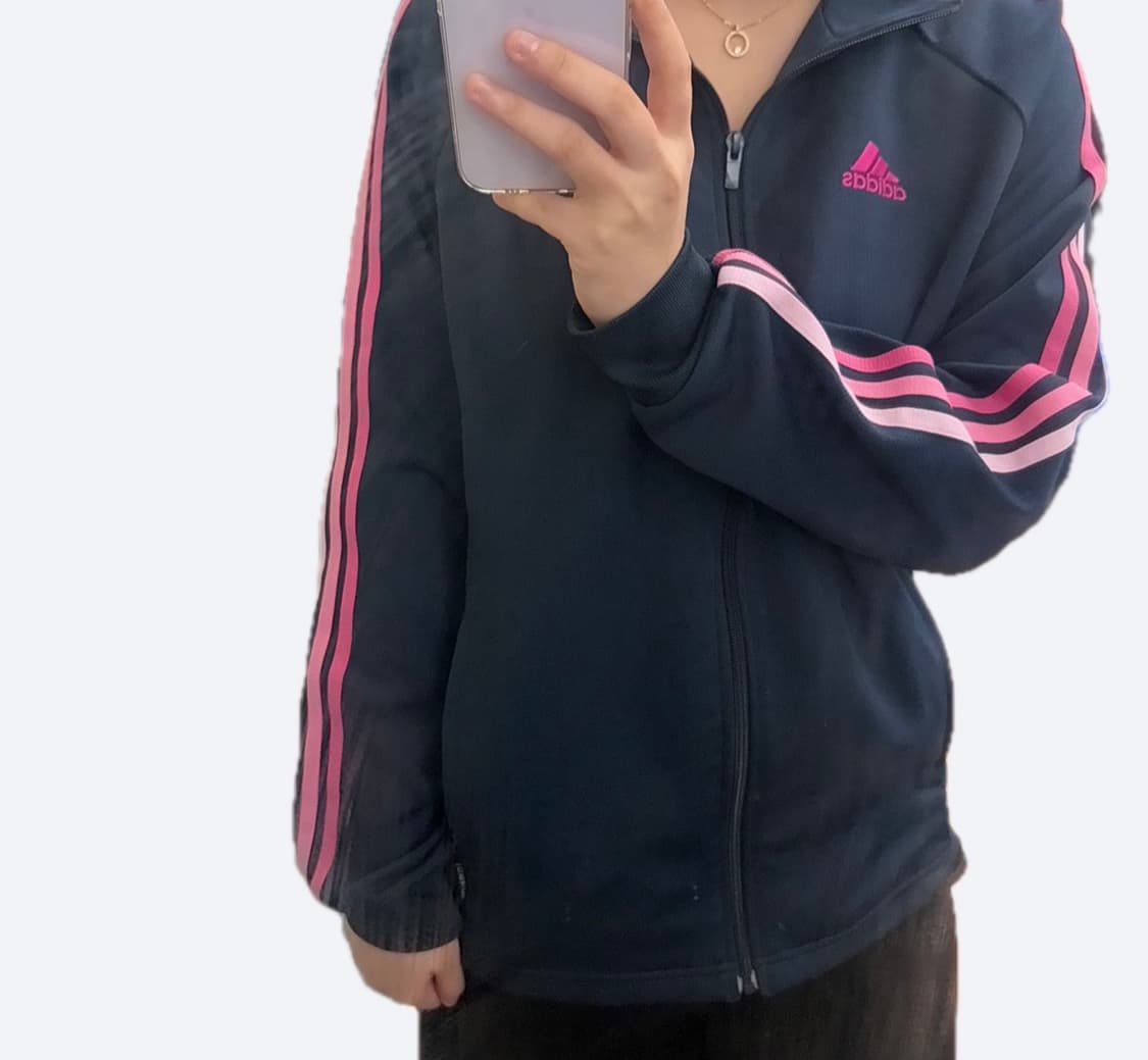 💗아디다스 에센셜 핑크 그라 라인 블랙 져지💗 상품이미지2