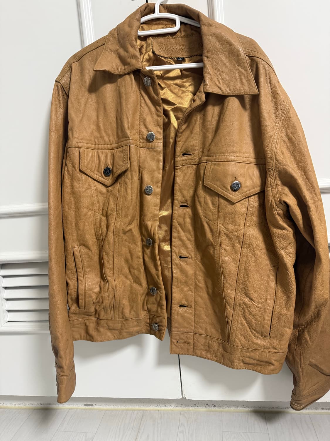 발렌티노 빈티지 레더자켓 L사이즈 상품이미지1