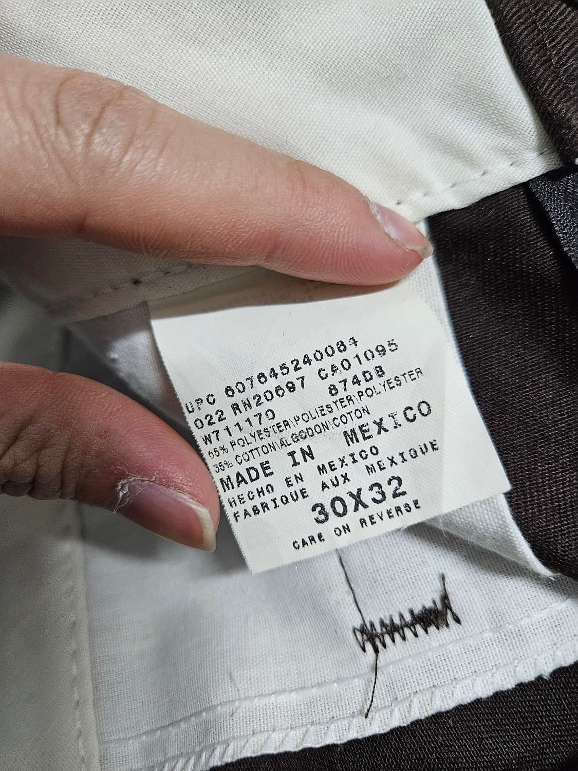 빈티지 디키즈 874 멕시코산 다크브라운 30x32 워크팬츠 상품이미지5