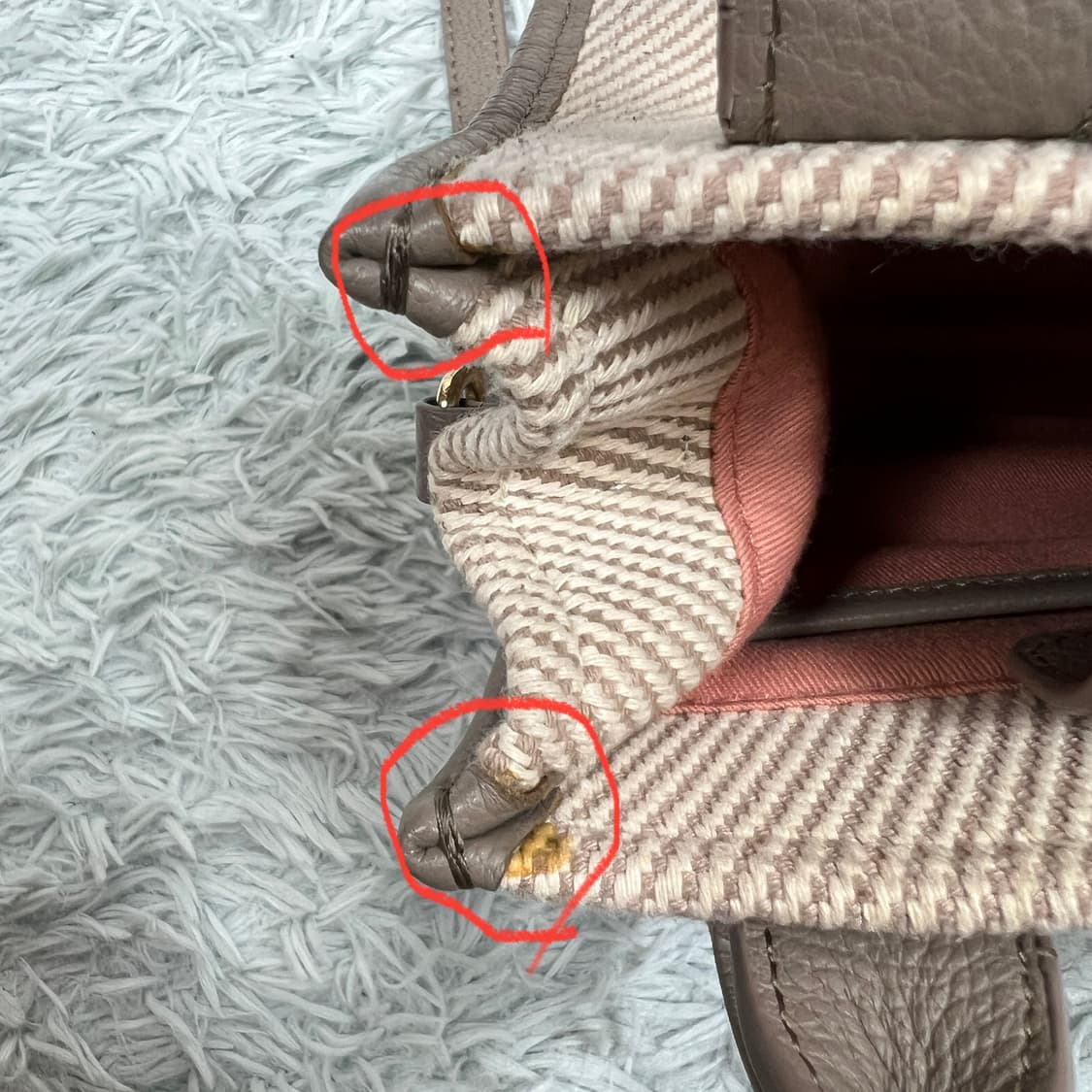 브루노말리 클로이 스몰 토트백 멀티베이지 상품이미지10