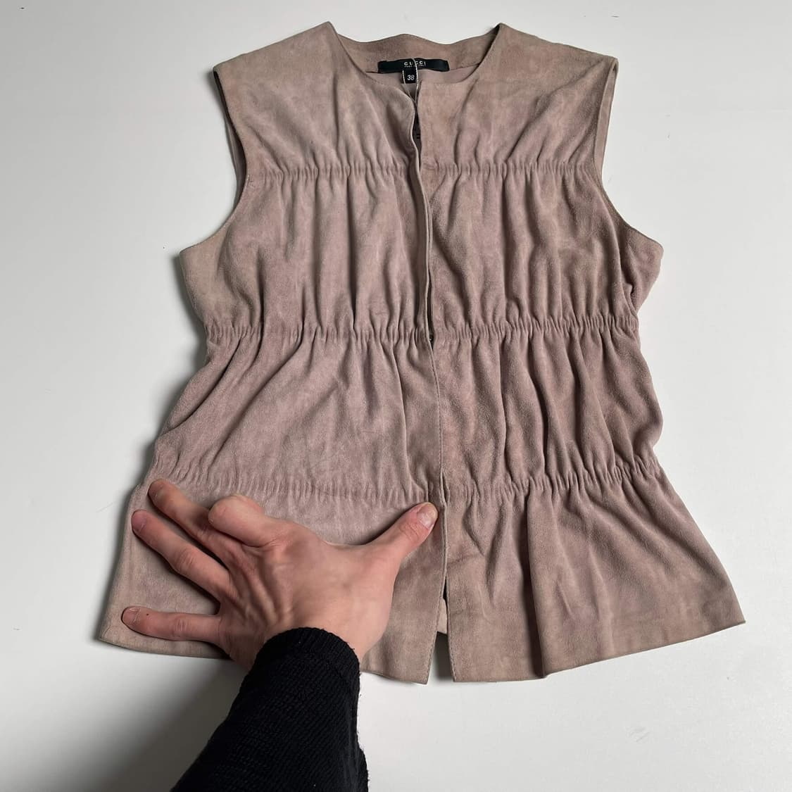 Gucci 스웨이드 셔링 베스트 (italy)   상품이미지3