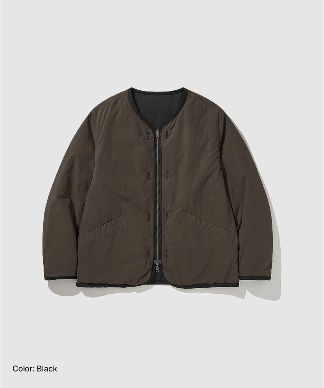 히즈핸더 리버시블 라이너 자켓 블랙 1size 상품이미지2