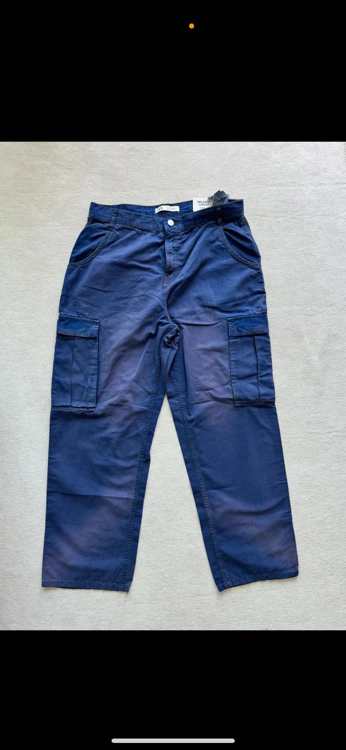 자라 카고 브러쉬 워싱 팬츠 상품이미지1