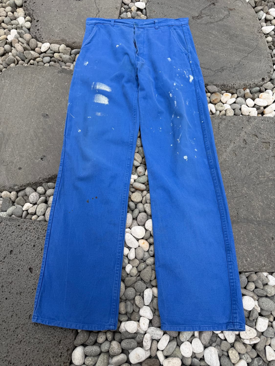 70s DISTRESSED PAINT SPLATTERED 프렌치워크팬츠 상품이미지1