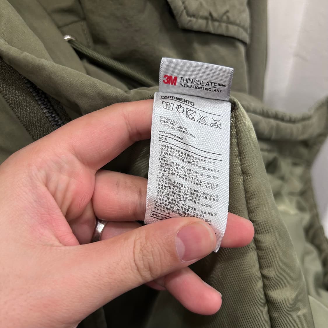 파르티멘토 신슐레이트 M-65 누빔 롱 야상패딩 상품이미지4