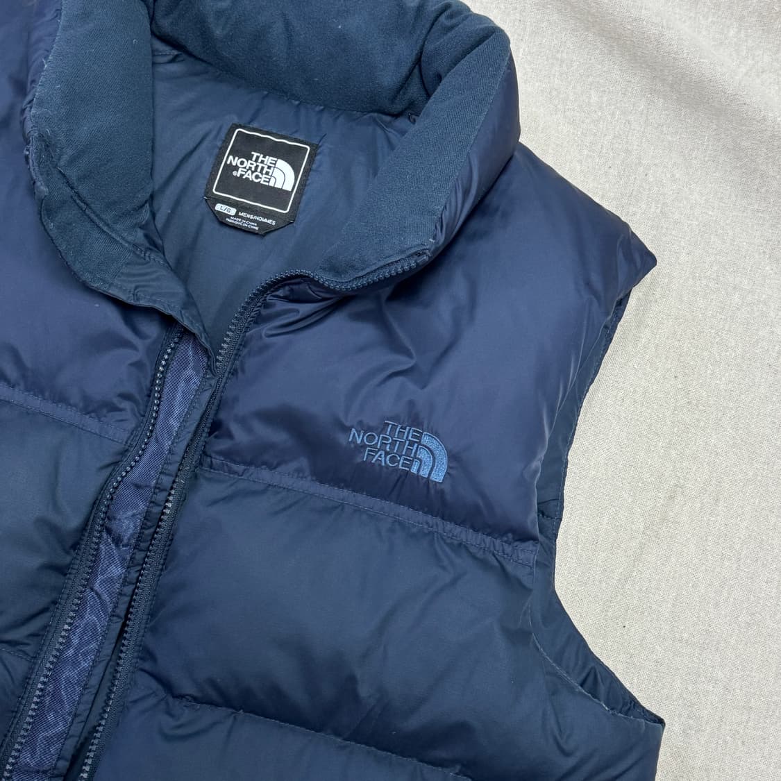 노스페이스 해외판 700 네이비 패딩 베스트 L 상품이미지2