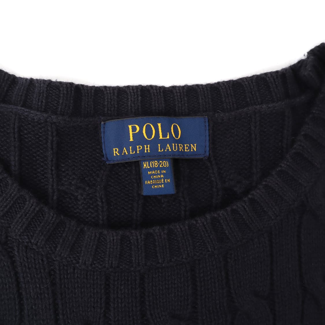 폴로 랄프로렌 다크네이비 코튼 케이블 니트 상품이미지8