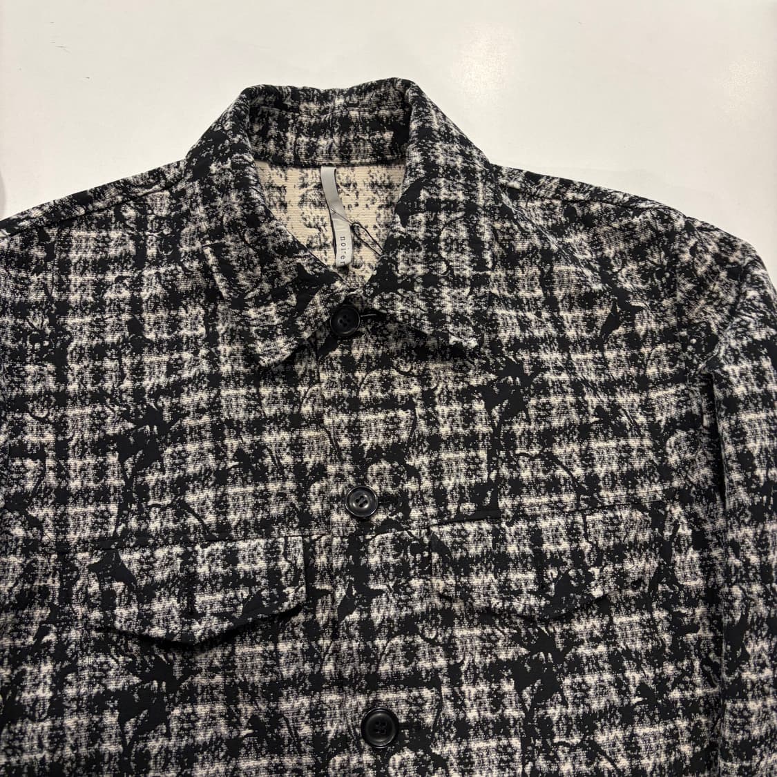 NOIRER 노이어 블랙 체크 펜시 트위드 자켓 D806 상품이미지3