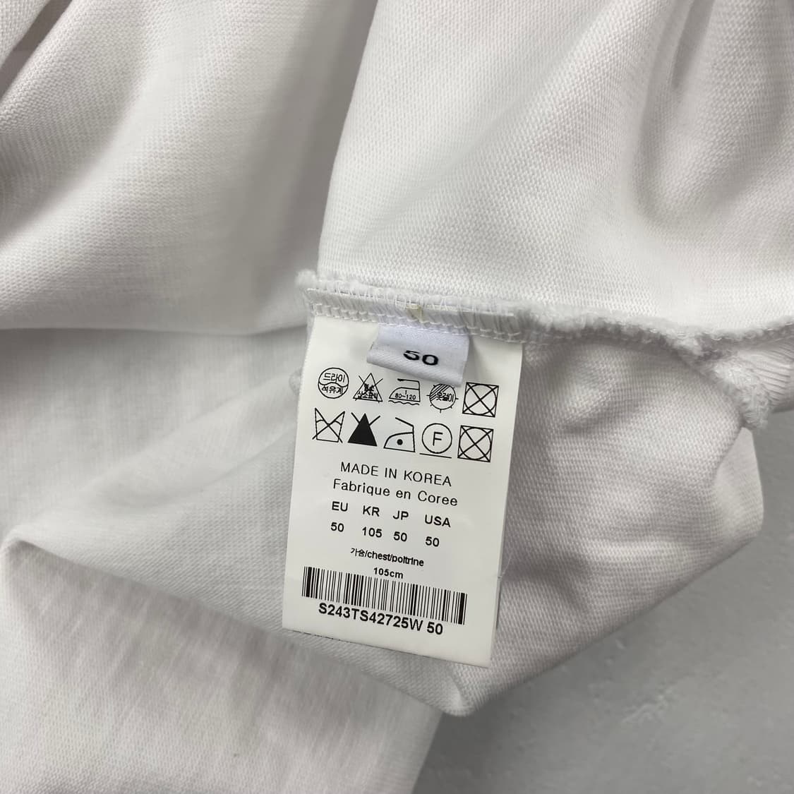 우영미 솔리드 옴므 포켓 화이트 롱 슬리브 (105) 상품이미지6