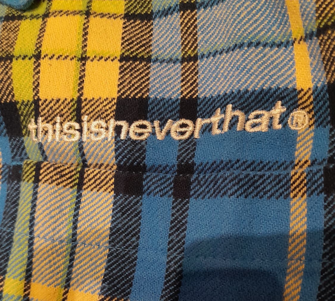 💥디스이즈네버댓 자수 체크셔츠 (S) 
 상품이미지6