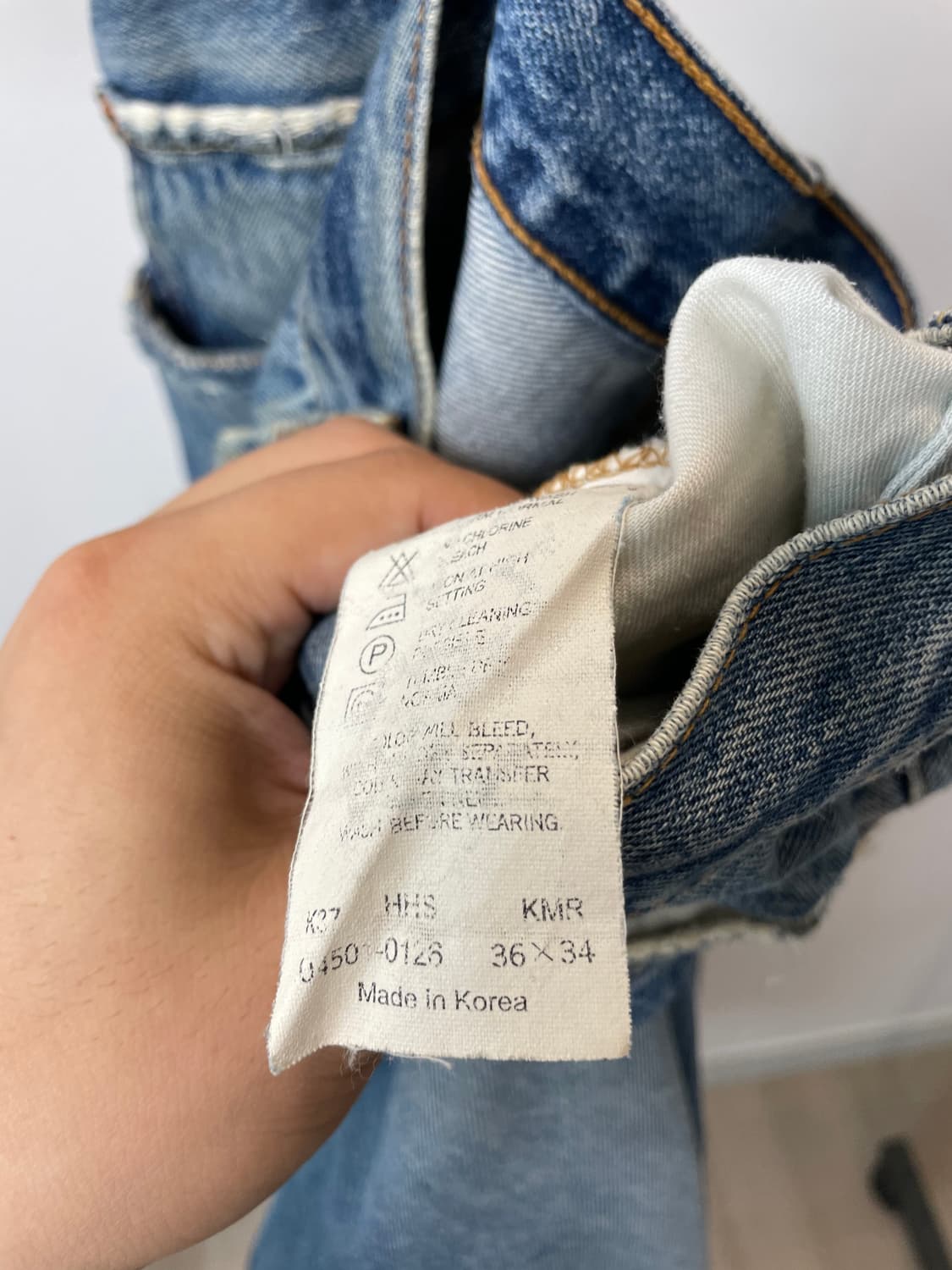 (36) Levis501 리바이스501 워싱 데님팬츠 상품이미지6
