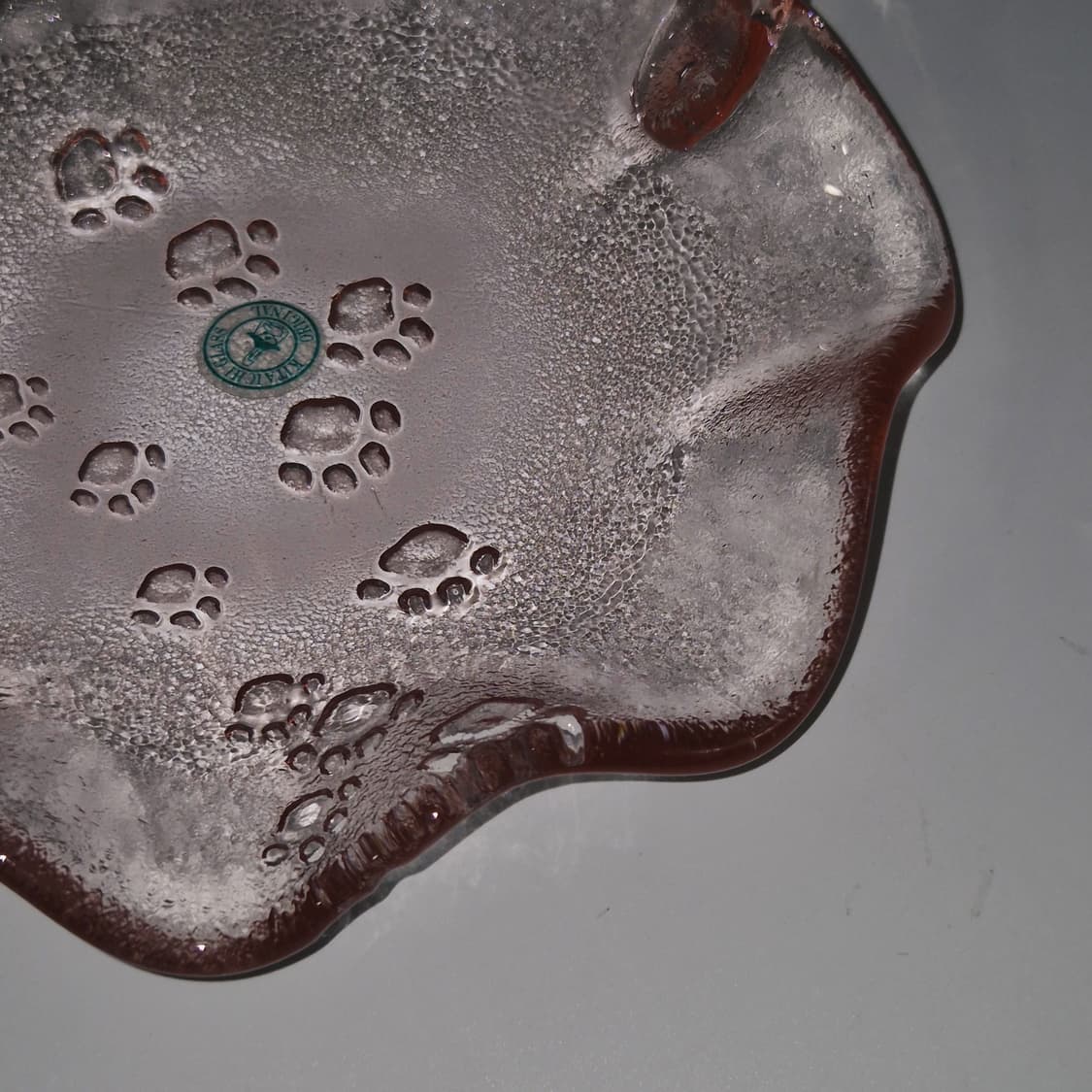 90s 오타루 핸드블로운 발자국 러플 바구니 상품이미지8