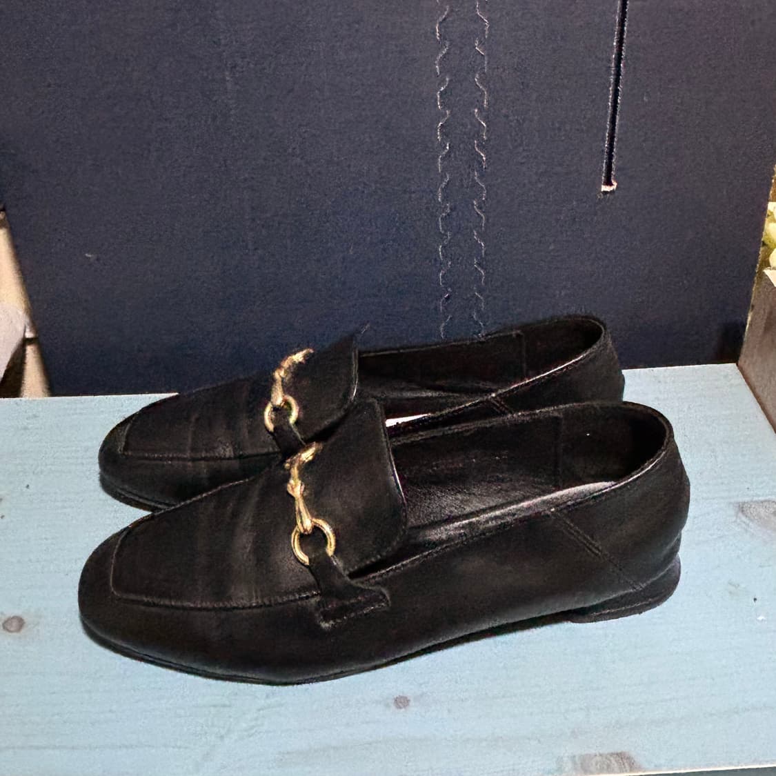 질바이질스튜어트 블랙 레더 로퍼 250사이즈 상품이미지1