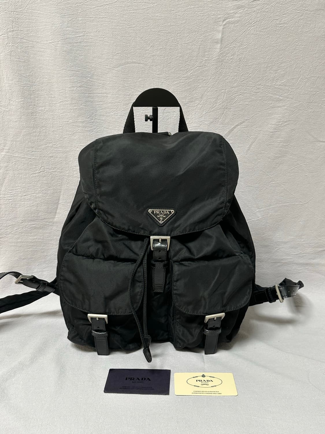 (상태최상) 프라다 투포켓 포코노 나일론 백팩 미디엄 상품이미지1