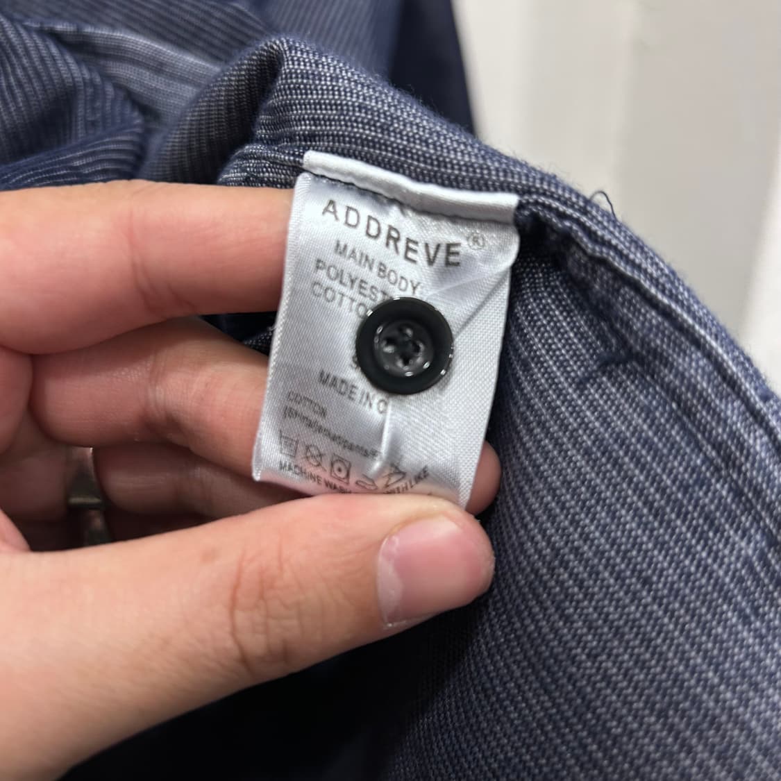 어드레브 데님 컬러 코듀로이 오버핏 셔츠 상품이미지4