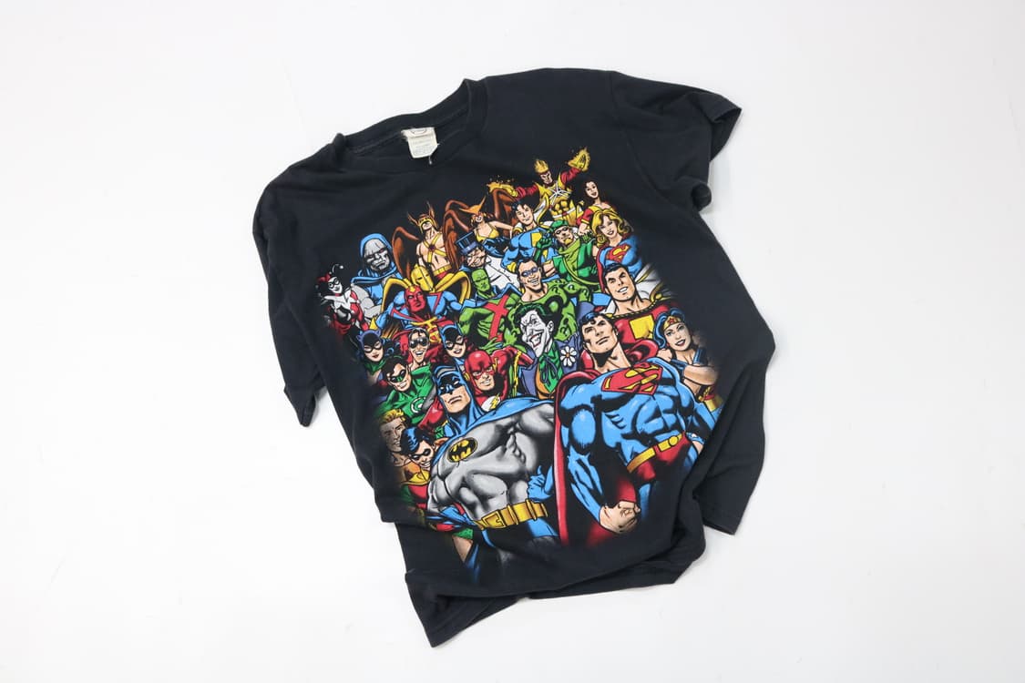 2010 DC COMICS 저스티스 리그 멀티 히어로 그래픽 티셔츠 상품이미지2