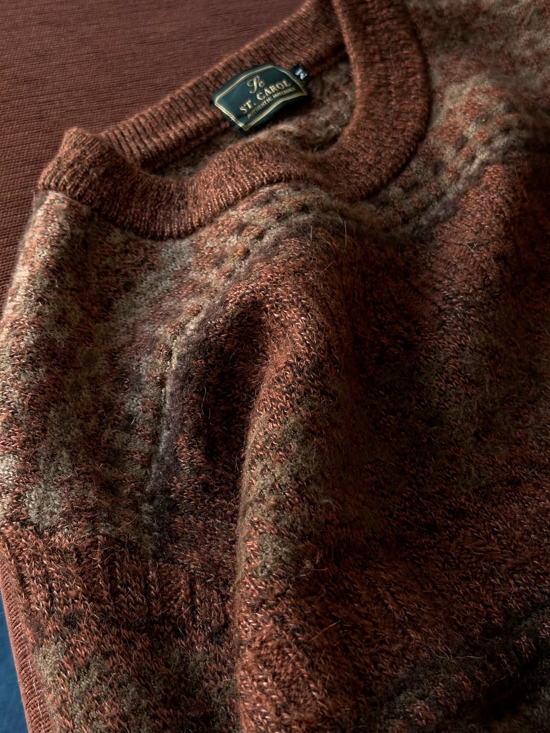 Alpaca wool blend pattern knit P/O 상품이미지2