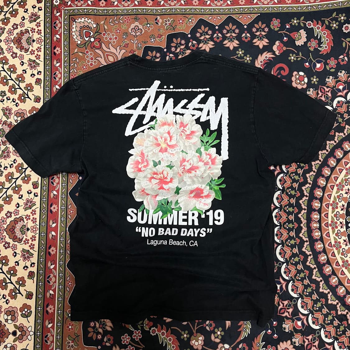 스투시 카네이션 빅로고 반팔티 L/100 상품이미지1