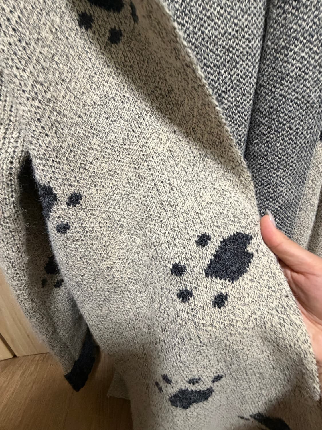 고양이 후드 모리 가디건 상품이미지3