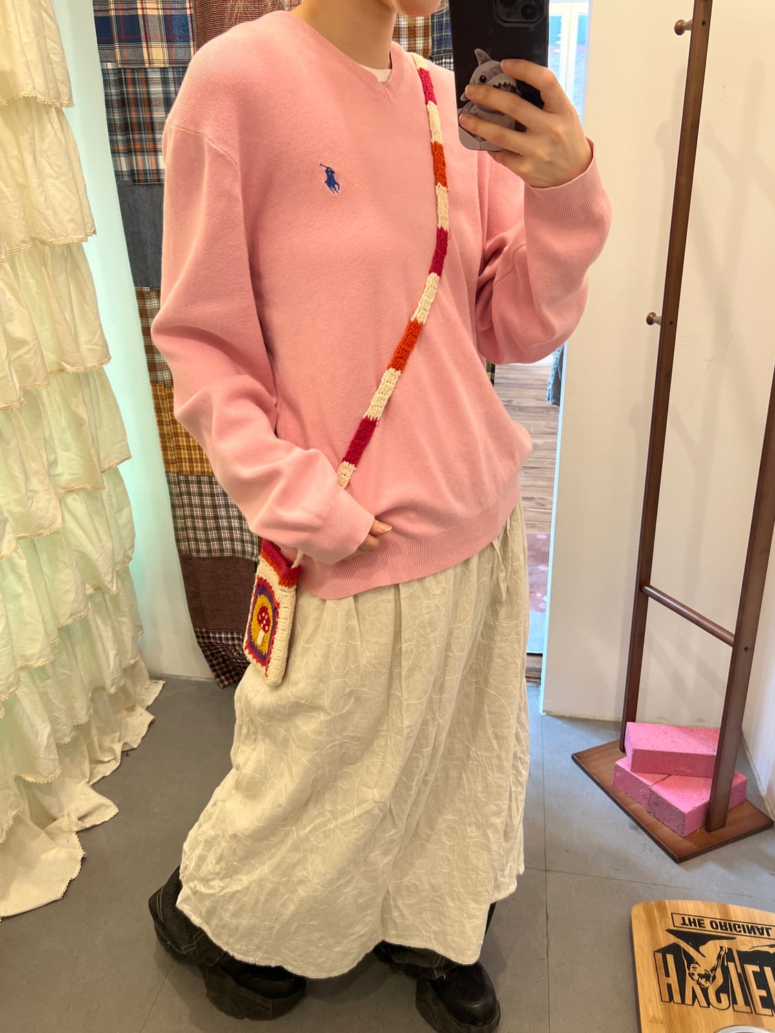 폴로 핑크 브이넥 T  상품이미지4