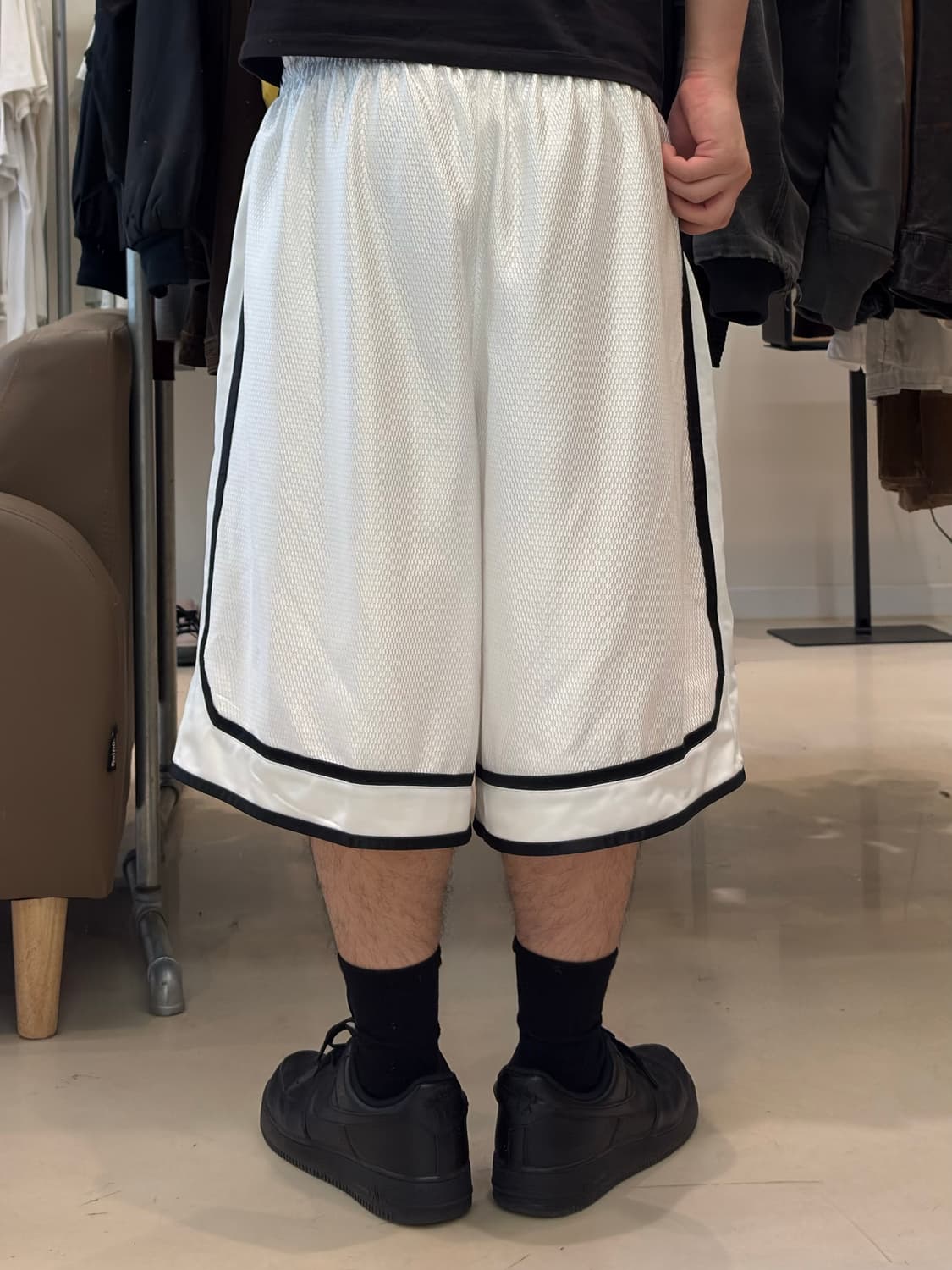 00s 나이키 배틀그라운드 화이트 메쉬 베스킷볼 쇼츠 상품이미지9
